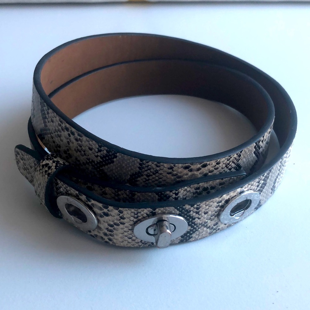 Snakeskin Print LOFT Belt